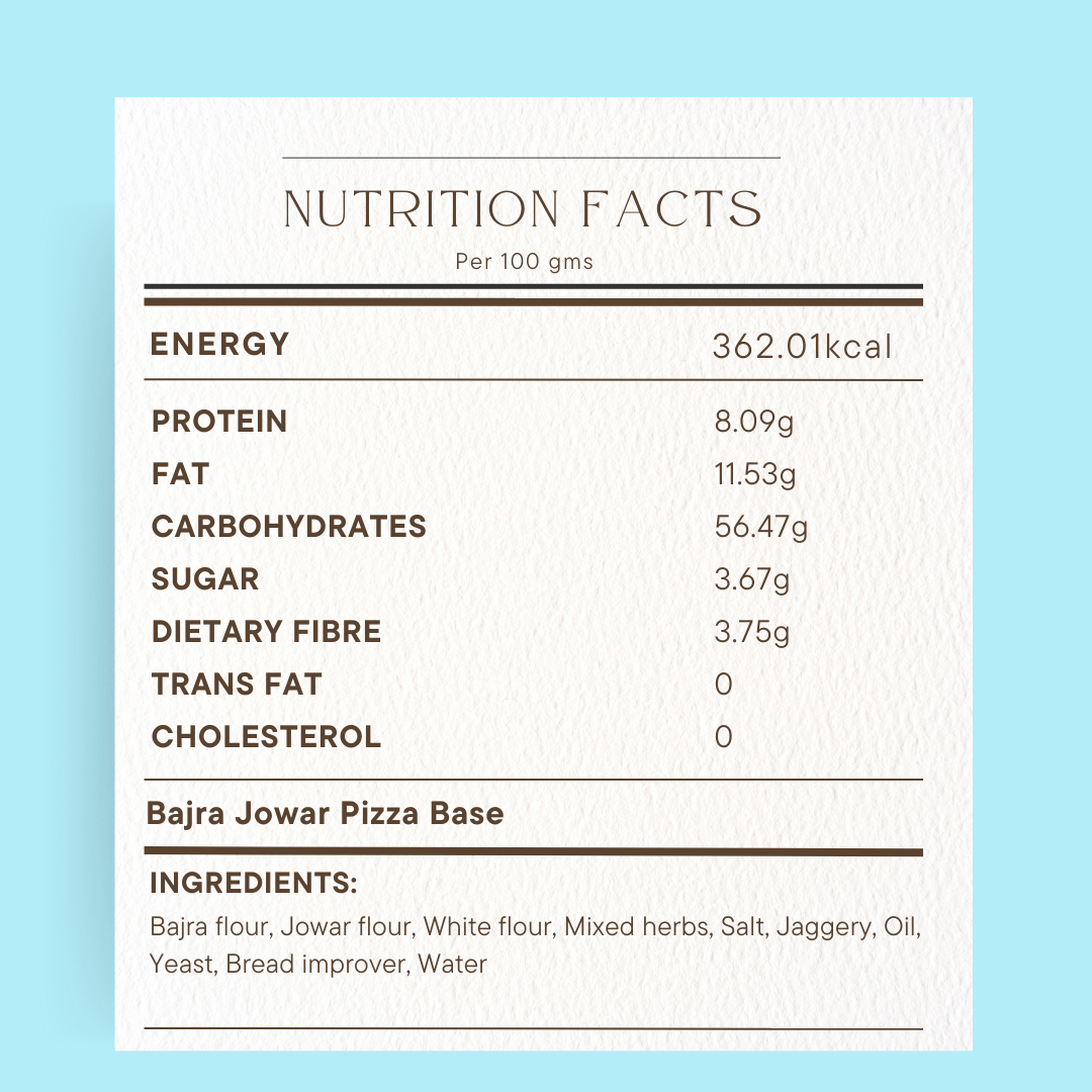 Millet Bajra Jowar Pizza Base (Pack of 4)