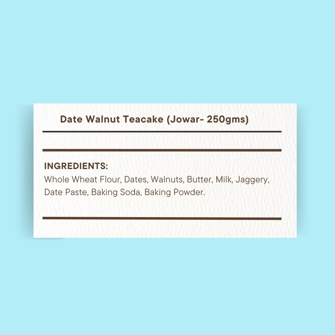 Date & Walnut Teacake (250gms)