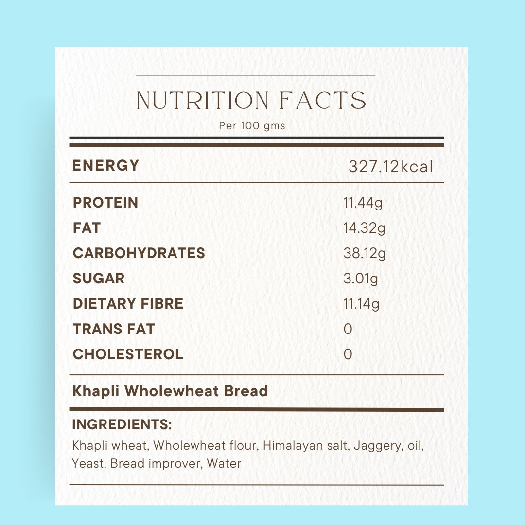 Khapli Wholewheat Bread - Pack of 6 (300gms)