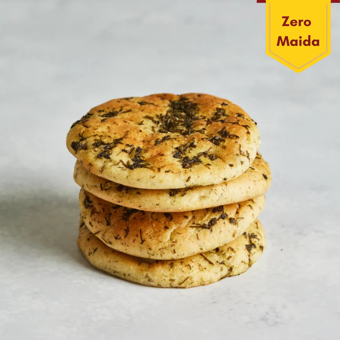 Zero Maida Jowar Rajgira Kulcha (Pack of 4)