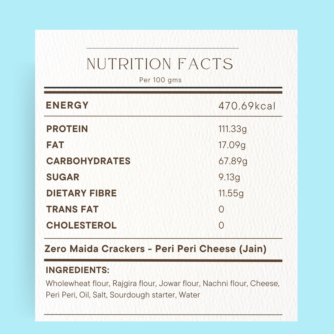 Zero Maida Crackers- Peri Peri Cheese