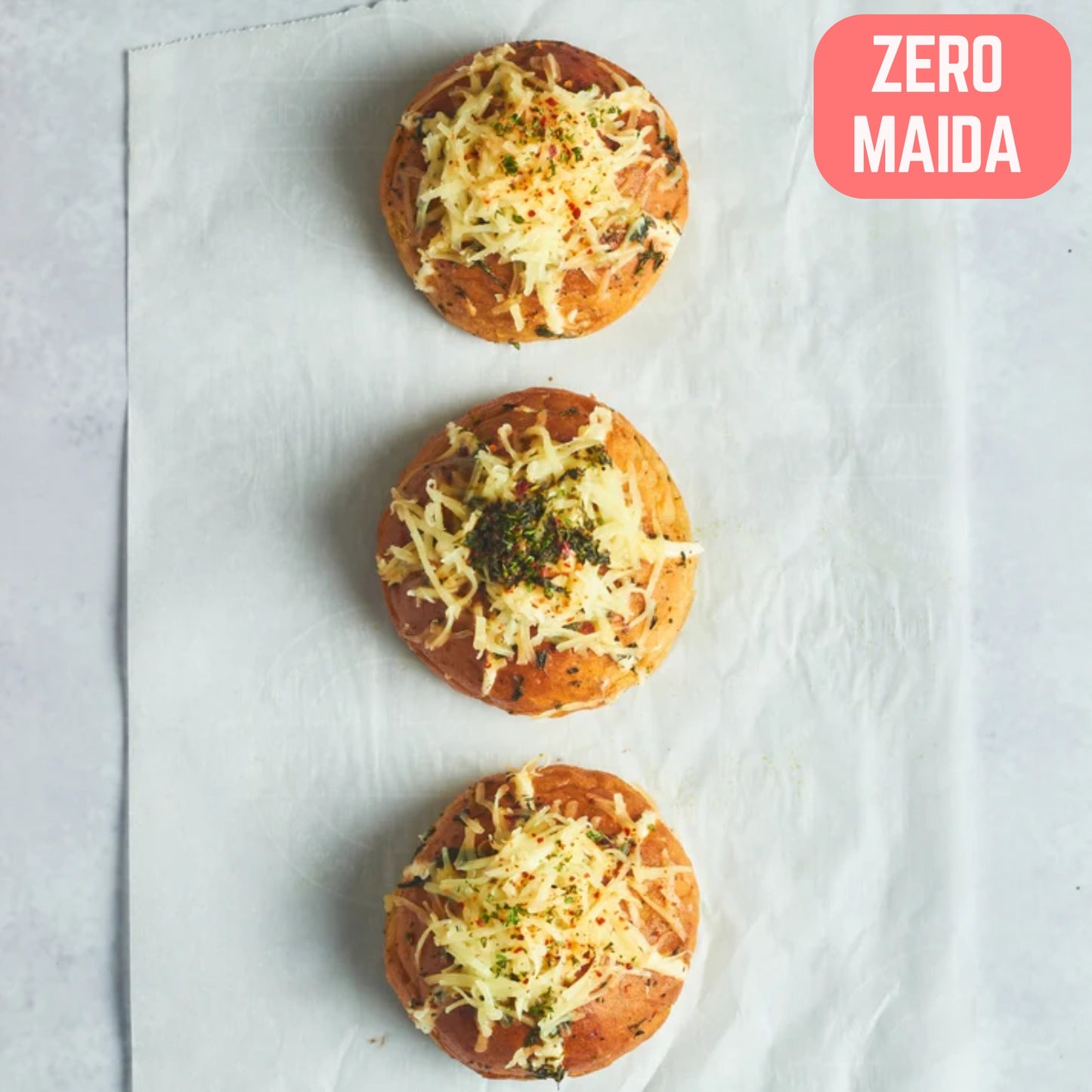 Korean Cream Cheese Bun (Jain- Zero Maida)