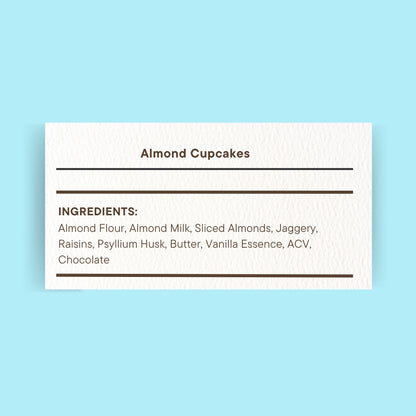 Gluten Free Almond Cupcakes (Pack of 6)