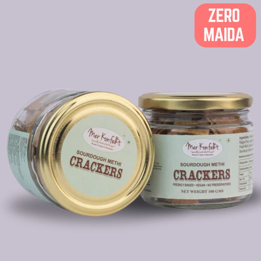 Zero Maida Crackers - Fresh Methi (Jain-100gms)