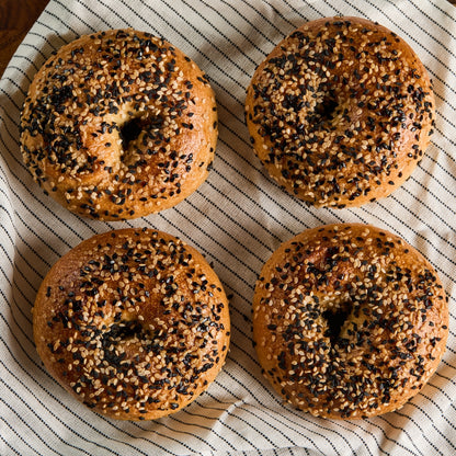 Wholewheat Seeded Bagels with Cream Cheese (Pack of 3)