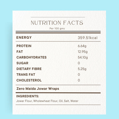 Zero Maida Jowar Wraps (Pack of 4)